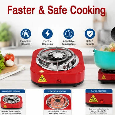 Kitchen Queen Flameless Electric Cooking Stove (ECS1)