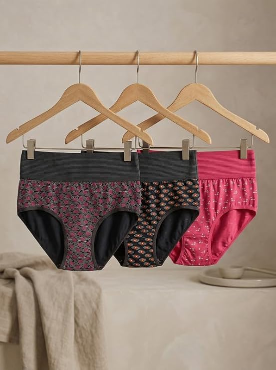 Pack of 2 Mid Waist Hipster Panties