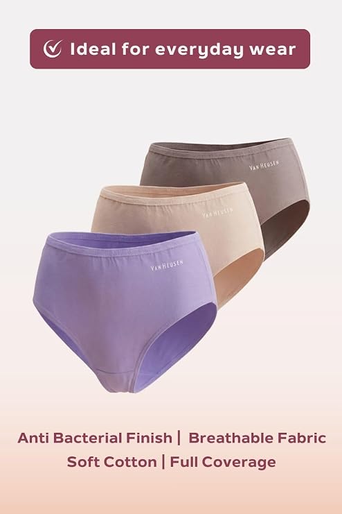 Pack of 3 Mid Waist Hipster Panties