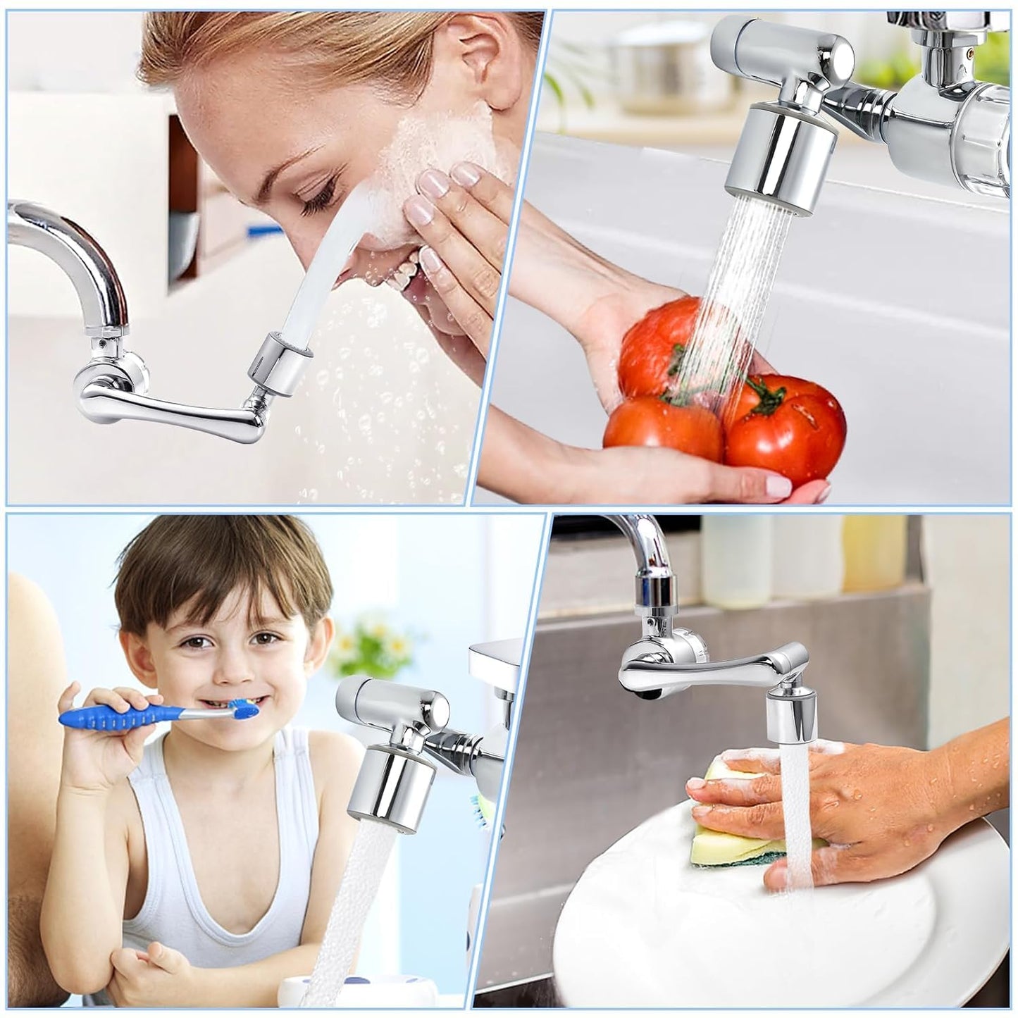 1080° Rotating Faucet Extender for Kitchen & Bathroom