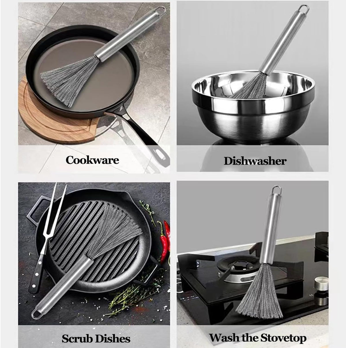 Stainless Steel Wire Whisk Brush