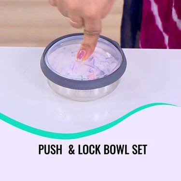 10 Pcs See Through Push & Lock Bowl Set