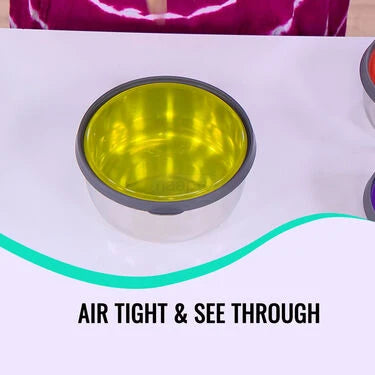 10 Pcs See Through Push & Lock Bowl Set