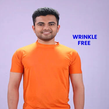 Pack Of 10 Pocket Round Neck T-Shirts With Golden Watch Free (10RT7)