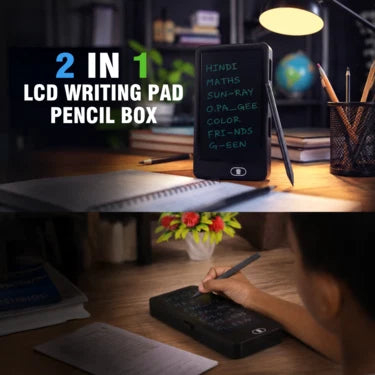 2 in 1 LCD Writing Pad Pencil Box