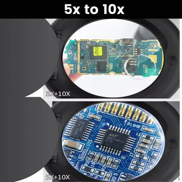Dual lens Magnifier With LED Light And Flexible Neck For Mobile Repairing (DMF1)