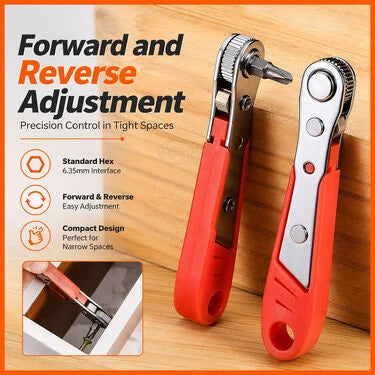 Magnetic Ratchet Wrench For Hard To Reach Spaces (HT131)