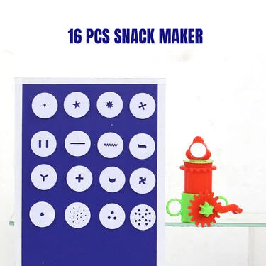 16 Pcs Namkeen Maker + 6 Pcs Roller Cutter