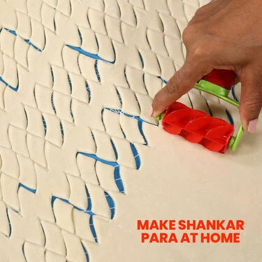 16 Pcs Namkeen Maker + 6 Pcs Roller Cutter