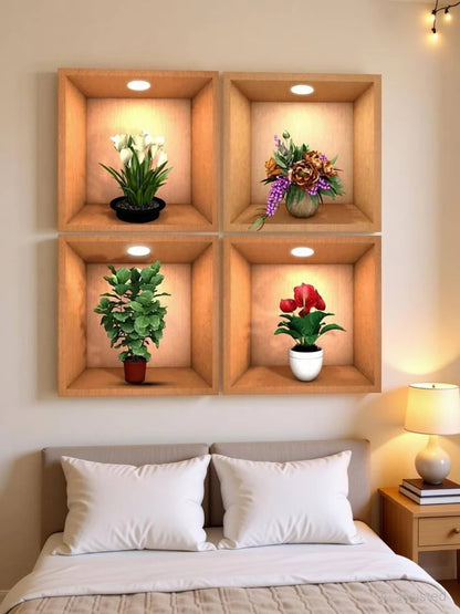Pack of 4 - 3D Wall Stickers (3DWS1)