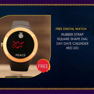 2 Golden Chain + Bracelet + Ring + Digital Watch