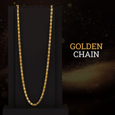 2 Golden Chain + Bracelet + Ring + Free Watch