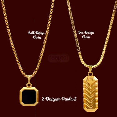 2 Golden Chain with Pendant