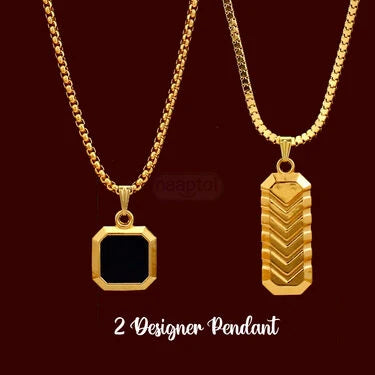 2 Golden Chain with Pendant