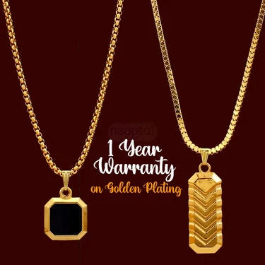2 Golden Chain with Pendant