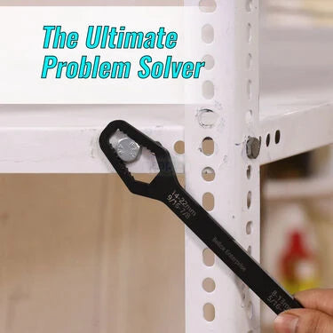 2 Pcs Double Sided Universal Wrench with Handle