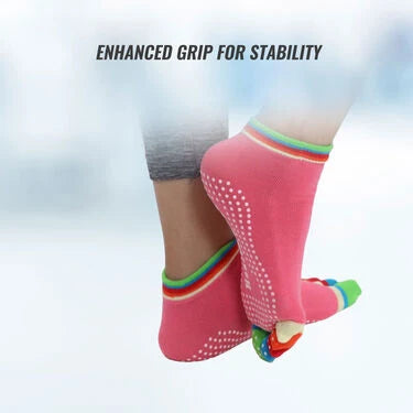 5 Toe Yoga Non Slip Cotton Socks Buy 1 Get 1 Pair (PRS153)