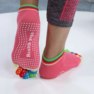 5 Toe Yoga Non Slip Cotton Socks Buy 1 Get 1 Pair (PRS153)