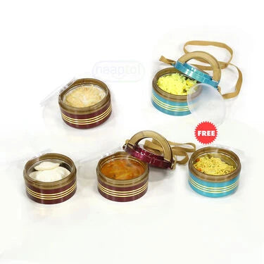 3 Layer + Free 2 Layer Steel Insulated Lunch Box