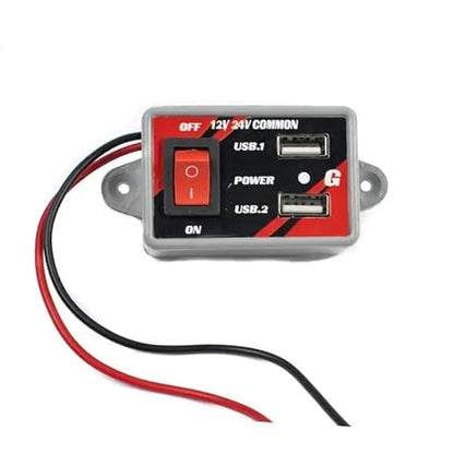 12V/24V Dual/USB//PORT DC Charger For All Truck