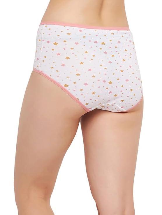 Cotton High Waist Hipster Panty In White