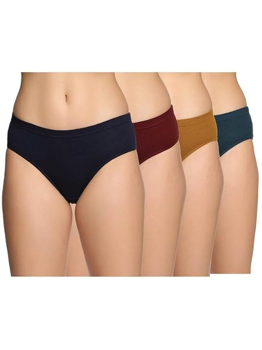 Pack of 4 Women's High-Waist Hipster Panties