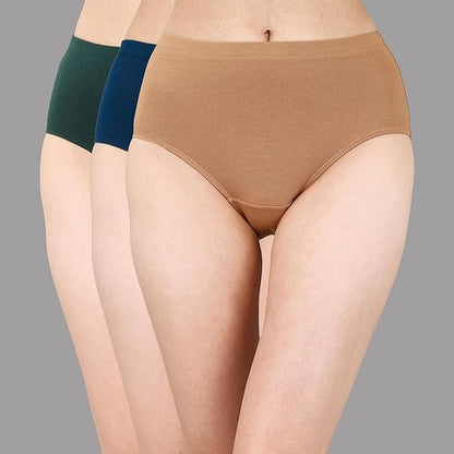 Pack of 3 Mid Waist Hipster Panties