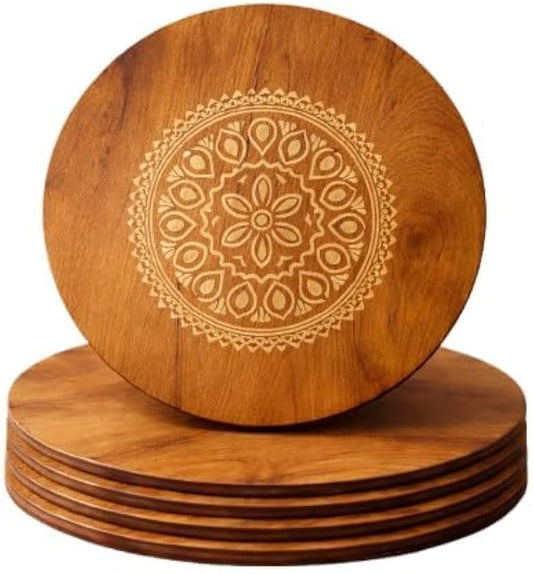 Wooden Heat Resistant Round Coaster