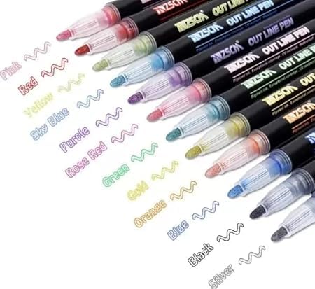 Outline Markers | 12 Color Set