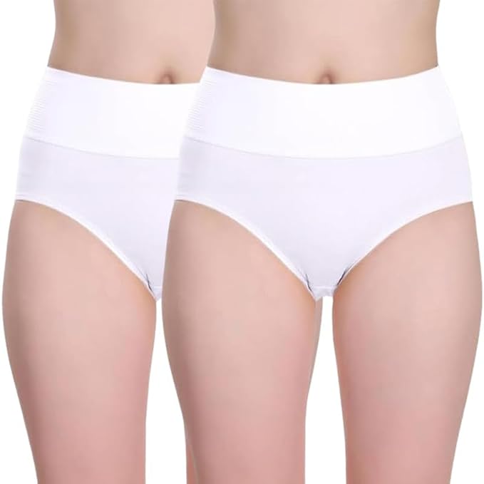 Pack of 2 Mid-Waist Seamless Bonded Hipster Panties