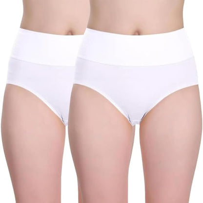 Pack of 2 Mid-Waist Seamless Bonded Hipster Panties