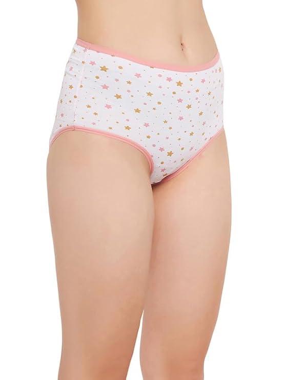 Cotton High Waist Hipster Panty In White