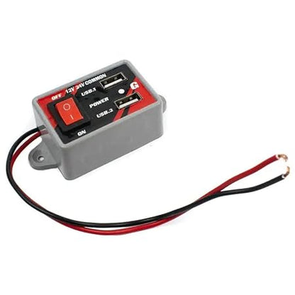 12V/24V Dual/USB//PORT DC Charger For All Truck