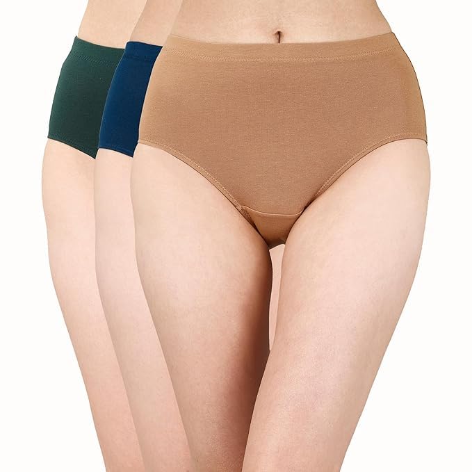 Pack of 3 Mid Waist Hipster Panties
