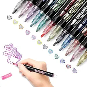 Outline Markers | 12 Color Set