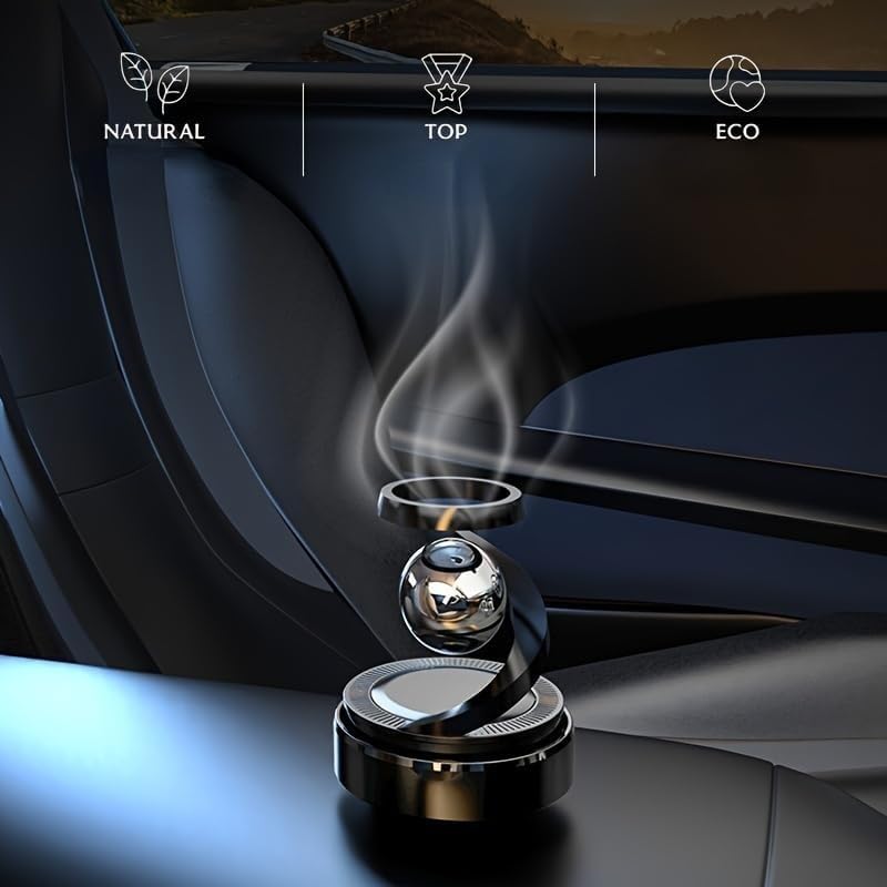 Plastic Solar Powered Levitating Ball Illusion Car Interior Dashboard Air Freshener