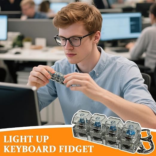 Mechanical Click-Fidget keychain