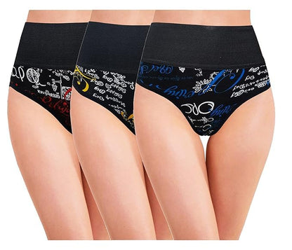 Pack of 3 High Waist Hipster Panties