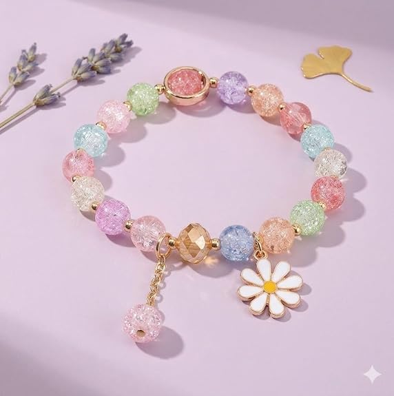 multi-color pastel beaded bracelet