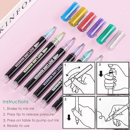 Outline Markers | 12 Color Set