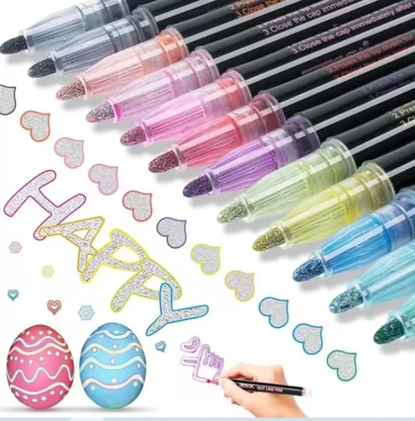 Outline Markers | 12 Color Set