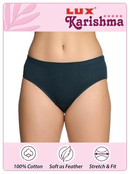 Pack of 4 Women's High-Waist Hipster Panties