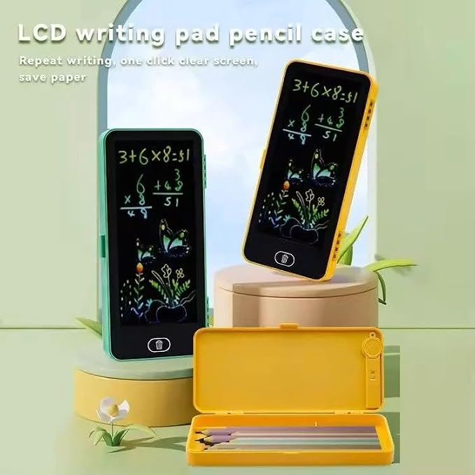 2 in 1 LCD Writing Pad Pencil Box
