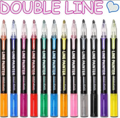 Outline Markers | 12 Color Set