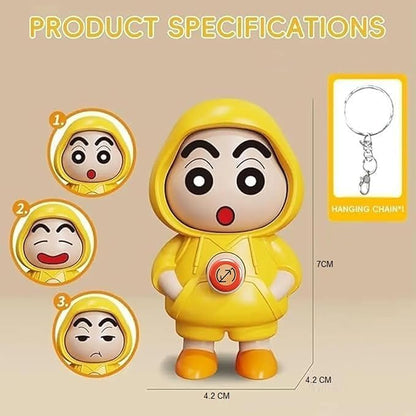 Shin-Chan Face Rotating Keychain