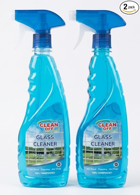 Glass Cleaning Agent Powerful Stain Remover (Pack of 2)