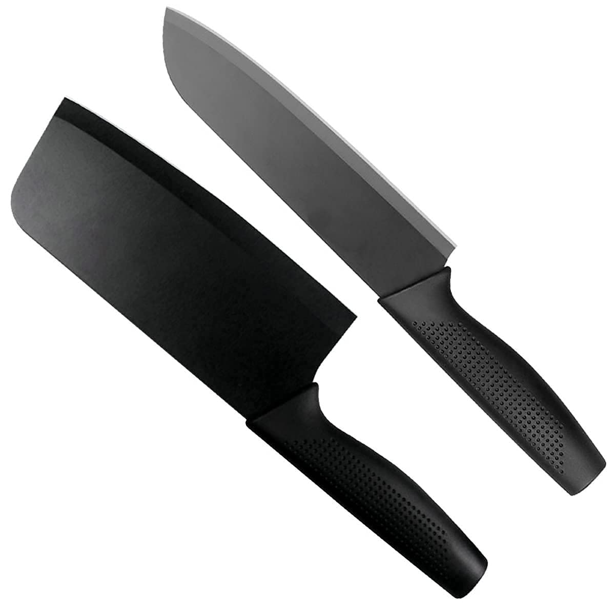 five stainless steel kitchen utility knives