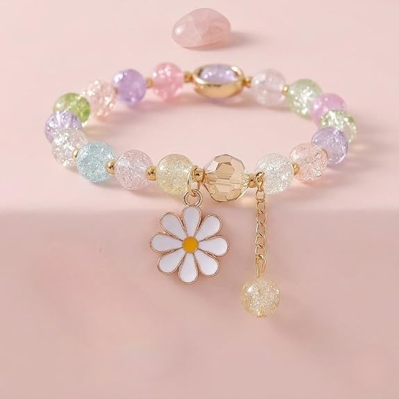 multi-color pastel beaded bracelet