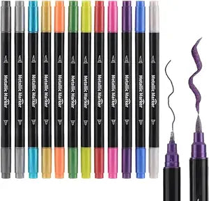 Glitter Brush Marker Set