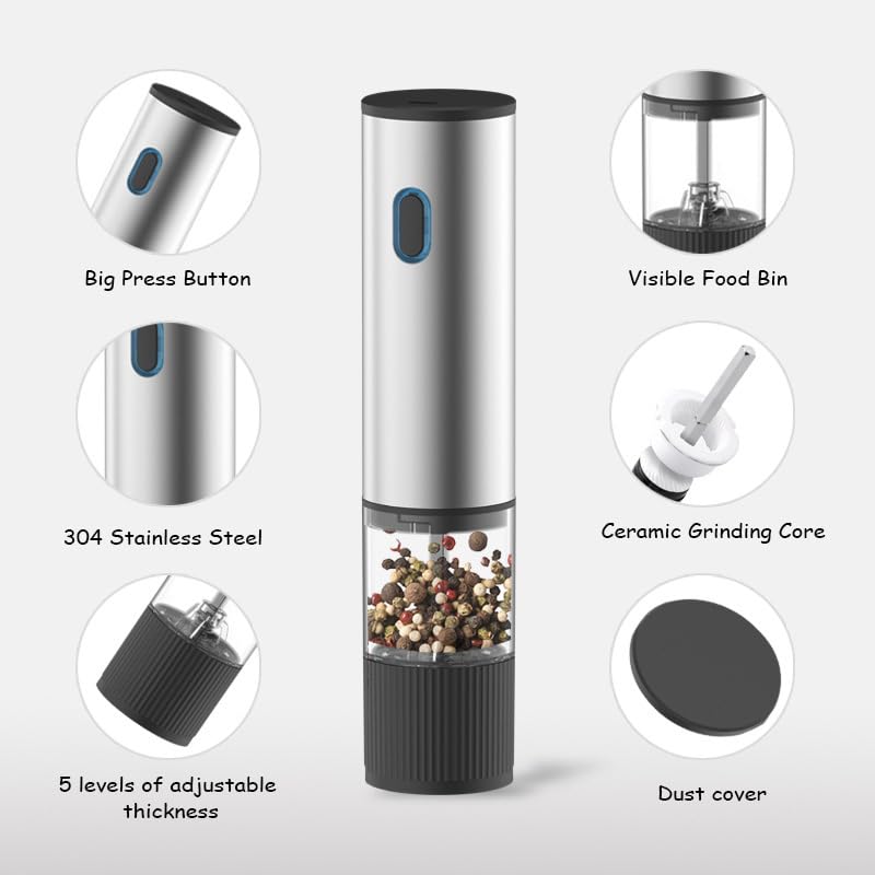 2 In 1 Salt & Pepper Grinder